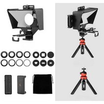 텔레프롬프터 T3 DSLR 자막 리모컨 카메라 태블릿 폰, (폰 전용)T3+2m스탠드+외장폰 촬영세트