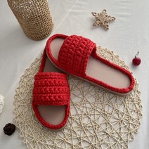 도두리 DIY 손뜨개 코바늘 뜨개질 실내화 취미 만들기 키트 패키지 뜨기 - 동영상제공, 새콤달콤보라, 230mm