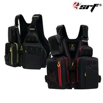 SRF 낚시 조끼 루어조끼 바다 민물, 02.+플루트 낚시조끼 -그린