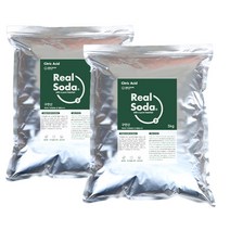 리얼소다 프리미엄 무수구연산 10kg (5kg 2팩) 대용량 식용구연산 소다 파우더 먹는 활용법 사용법, 5kg