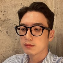 검정 호피 남자 뿔테 블루라이트차단 한동훈 안경