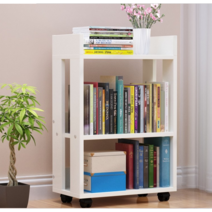 바퀴달린 이동식 책장 북카트 미니책장 책꽂이 북트롤리, AH