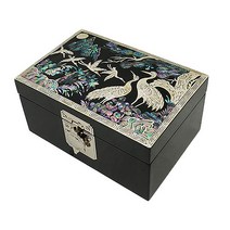 국선옻칠 [광장시장][국선옻칠]나전칠기 직보석함 대 송학흑, 단일옵션