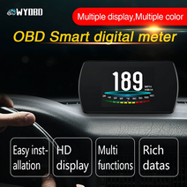 [해외]카니발 쏘렌토 스포티지 헤드업디스플레이 자동차hud wyobd obd2 gps hud 자동차 온보드 컴퓨터 4.3quot hd tft 디지털 속도 프로젝터 obd 냉각수, t812 obd2 GPS