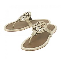 TORY BURCH 토리버치 밀러 로고 샌들 1462856 - 크림