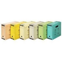 문화산업 문서보관상자 A4 F192 7, 적색, 10개입