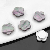 여자 상의 웃옷 블라우스 원피스 파인옷 벌어짐 오픈 가슴 노출 방지 매너 자석 여밈 단추 포인트 브로치 꽃다색, 꽃흰색