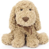 WEIGEDU Poodle Puppy 골든두들 봉제 동물 사랑스러운 장난감 개 래브라두들 플러시 어린이 남아 여아 생, 01 골드