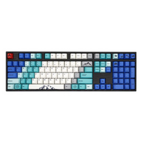 바밀로 SUMMIT PBT 염료 승화 키캡 영문 분리형 유선키보드 갈축, VA108M, 혼합색상