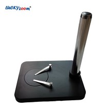 전자현미경 스마트폰 pc usb 광학현미경 32MM 기둥 액세서리 쌍안 삼안 스테레오 현미경용 전문 현미경 스탠드 휴대용 베이스, [02] Black