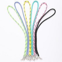 마스크스트랩 분실방지목걸이 줄 슬림형 스트라이프, 민트