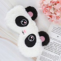 수면 안대 아이 마스크 동물 마우스 베어 아이 커버 귀여운 아이 마스크 장난감 여행용에 적합 가정용 파티 눈가리개 남여공용 꿀잠 약국, 팬더