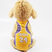 지비엘 강아지 메쉬 티셔츠 여름 농구 유니폼 저지, 엘에이 레이커스
