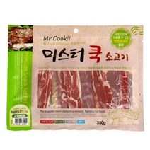 미스터쿡 강아지 간식 스테이크, 소고기, 300g, 30개