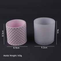 시멘트사이딩 세라믹 메탈 써모 사이딩 건축자재 시멘트보드 장식 DIY 실린더 꽃 냄비 용 실리콘 몰드 펜, 16 Diamond Flowerpot