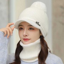 겨울 방울 털모자 넥워머 세트 골프 웨어 패션 목도리 목토시목 여성 여자