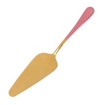 가성비 다채로운 스테인레스 톱니 모양의 가장자리 케이크 서버 블레이드 커터 파이 피자 삽 케이크 주걱 베이킹 도구 1 개 호환, 07 Pink