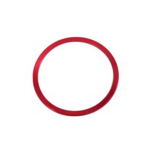 스티어링 핸들커버 혼즈 스티어링휠 자동차 핸들 커버 장식 링 스티커 블루/레드/블랙/골드/퍼플 아우디 A3 A4 B8 B6 A6 A7 A8 C6 Q3 Q5 Q7 A5 C7 TT, [03] Red Small Circle