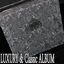 LUXURY통가죽앨범 대용량바인더형 접착식 or 포켓식 사진앨범, 상세설명 참조, AB981-액자형통가죽앨범/d.포켓식속지(백지)50매
