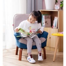 아이방 거실 질긴패브릭 라텍스 아동용 쇼파(4색) 선물 어린이 베이비 미니, 오렌지