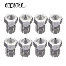 3D프린터 관련 부품 용품 3D 프린터용 스테인리스 스틸 노즐 V5 V6 스레드 0.2mm 3.00mm 압출기 핫엔드, 13 10mm 1.75mm