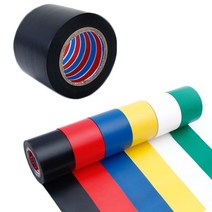 종이박스테이프 50mm x 20m PVC 전기 방수 테이프 난연성 절연 접착 케이블 하네스 배선 베틀, 07 Yellow