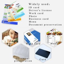 바인딩 머신 책 양장본 3라미네이팅 필름 클리어 시트 100 장 EV 본드 사진/파일/카드/그림 용지 바인, 03 3 0mi 100ps