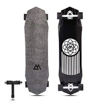 매그니토 슬롯 머신 스케이트보드 40 x 9 롱보드 여성 입문용 초보자용, 최첨단 탄소 섬유 롱보드