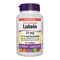 Webber Naturals 루테인 25mg과 지아잔틴 5mg 175소프트젤