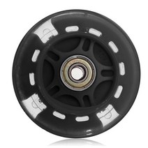 80mm 100mm 120mm 스쿠터 휠 led 플래시 라이트 업 스쿠터 휠 5 색 라이트 선물 장난감 스쿠터 베어링, 검정-120mm, 협력사