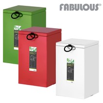 패블러스 플로라 화장대 미니 쓰레기통, 플로라 미니사각 레드, 1개