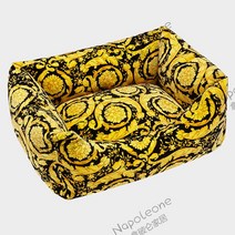 등받이쿠션 나폴레옹 실내 스타일 테디 럭셔리 강아지집 사계절 통용 대형 미드 소형 고양이집 2532718074, S-소형, 골드