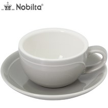 노빌타 라인 카페라떼 커피잔 Set 그레이 380ml