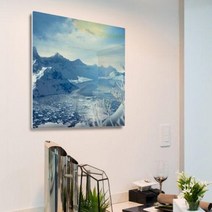 바보사랑 폼아크릴액자56CmX56Cm 백두산의사계.꾸밈(무료배송), 4.겨울