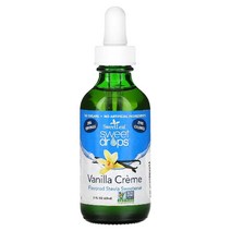 이지몰 위즈덤 네츄럴 SweetLeaf Sweet Drops 스테비아 감미료 SteviaClear 120ml(4fl oz) No.55278, 59.15 ml, 바닐라 크림
