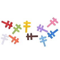 정원 마당 테라스 화분 꾸미기 장식품 나무 미니 다채로운 도로 표지판 요정 정원 홈 하우스 장식품 미니어처 공예 마이크로 풍경 피규어 장난감 10 개, 01 10PCS Random Color