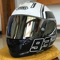 바이크헬멧 SHOEI X14 헬멧 블랙 앤 화이트 개미 기념일 에디션 화이트 93 헬멧 풀 페이스 레이싱 바이크 오토바이 헬멧, [12]