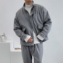 (리티오) 울 모직 스트링 누빔 오버점퍼 B 1462