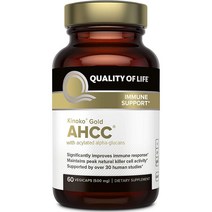 키노코 알파글루칸 표고버섯균사체 AHCC 500MG 60캡슐, 60정
