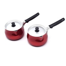 알루미늄 밀크팬 라면냄비 편수 2p 레드, 단품, 단품