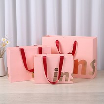 빅사이즈 INS 핑크 종이가방 쇼핑백 1개_럭키데이2016 고급 선물용 패션 쇼핑백 / 고급 쇼핑몰 패션몰 옷가게 잡화매장 의류매장 선물포장용 코팅 쇼핑백 종이가방 종이쇼핑백, 빅사이즈 INS 핑크 종이가방 쇼핑백 1개