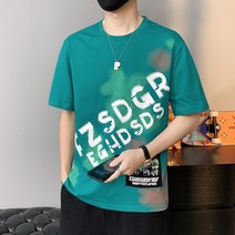 다크그레이반팔티 순면 코튼 점주 무드 남자티 여름아메카지 트렌드 라운드넥 티셔츠 상의 2320 P30 4995652320