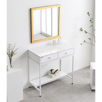 안방 깔끔 수납 서랍형 화이트 콘솔 거울 화장대 여자아이방 드레스룸 현관, 03.화장대_블랙