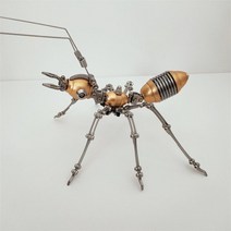 퍼즐 브레인게임 스틸 워크 래프트 3D 금속 개미 컬러 DIY 직소 모델 성인선물 장난감, CHINA, Golden ant
