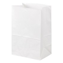 나우스팩 무지 화이트 각대 종이봉투 별대(1 000장)- W200 x D130 H295mm, 260L0191A무지W각대봉투 별대1000장