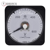 삼영전기 SY-300 교류 전압 AC 600V 아날로그 메타 배전반 교류 전압계 지시전기계기 Volt Meter V메타 삼영전기, 1개입