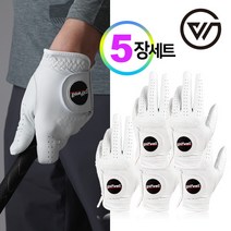 골프웰 남성 천연 양피 골프장갑 5장 1세트 (GW-GV01)
