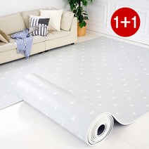 삼바텍 1+1 15T PVC 층간소음방지 롤매트 거실 복도 유아 어린이 놀이방 베란다매트, 크로스, 폭 110cm