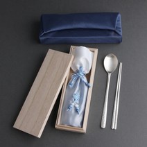 엔젤 순은수저 99% 1벌 혼수 예단 명품 은수저세트 결혼예물 부모님 퇴직자 생신 선물, 실버보자기인쇄