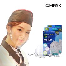 원데이마스크 투명 위생용 조리용 식당용 음식점 마스크 입가리개 30매입, 2박스, 30개입
